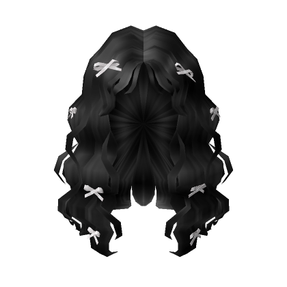 Wavy Popular Girl Black Hair - Roblox