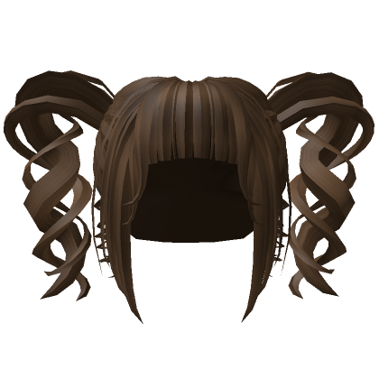 Cute Brown Wavy Pigtails Girl Hair | Roblox Item - Rolimon's