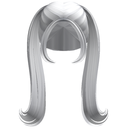 Roblox Item Long Swirly Fairy Pigtails (White)