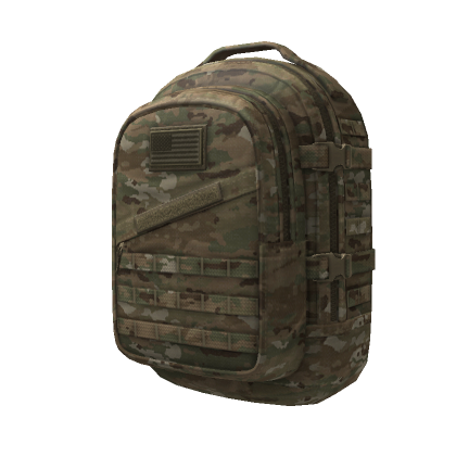 Roblox Item Desert Camo Falcon 5 Backpack [US Flag]