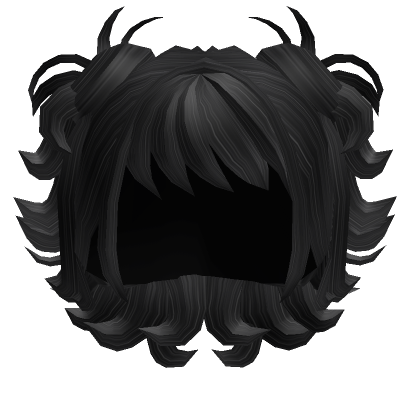 Black Natural Messy Layered Anime Hair 's Code & Price - RblxTrade