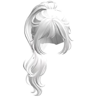 Wavy Beret Hair White - Roblox