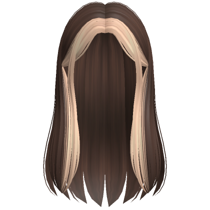 Soft Long Straight Hime Hair (Blonde & Brown) | Roblox Item - Rolimon's