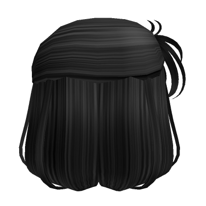 Snuggly Half-Up Short Pigtail (Black) | Roblox Item - Rolimon's