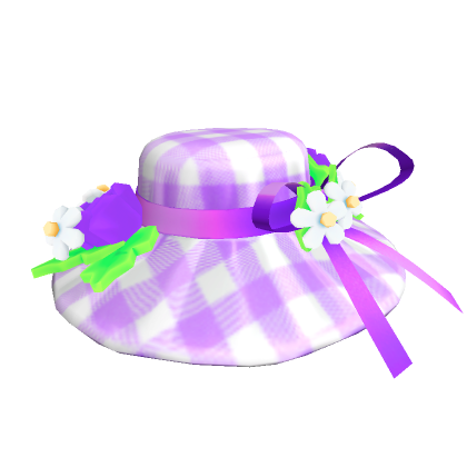 Purple Floral Hat  Roblox Item - Rolimon's