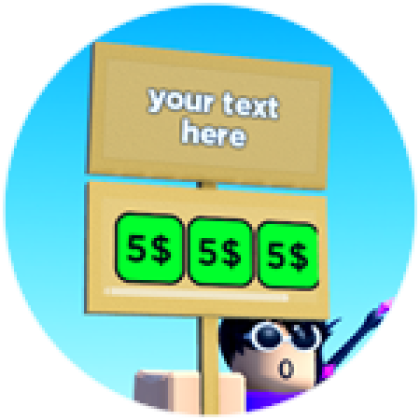 Donate Sign - Roblox