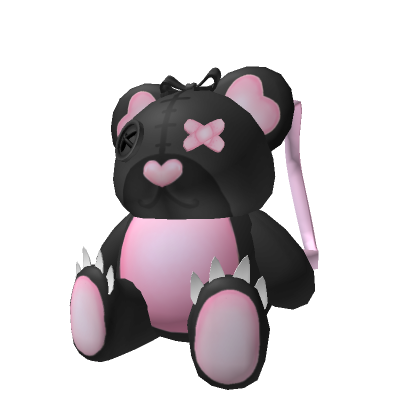 Cute Teddy Bear Backpack (Black) | Roblox Item - Rolimon's