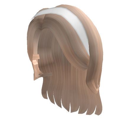 Straight Hair With Headband(Blonde)'s Code & Price - RblxTrade