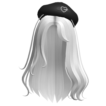 Wavy Beret Hair White  Roblox Item - Rolimon's