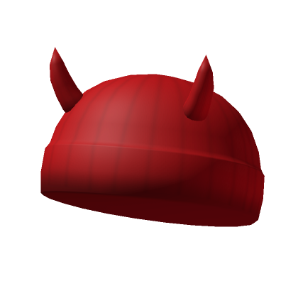 Red Horned Beanie | Roblox Item - Rolimon's