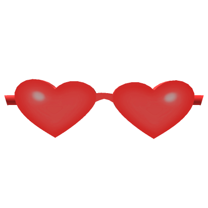 Roblox Item Red Heart Glasses ❤️