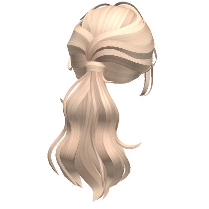 Cute Blonde Flowy Messy Pigtails's Code & Price - RblxTrade