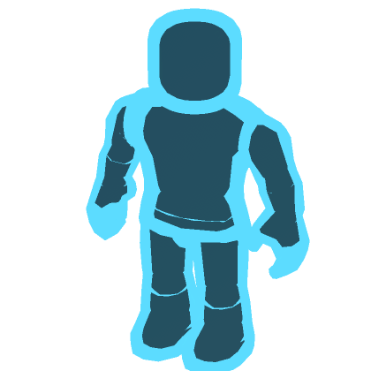 John Cyan Blue R15 Outline Full-Avatar Aura | Roblox Item - Rolimon's