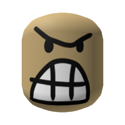 Roblox Item GRR I'M REALLY MAD FACE (SKINTONE)