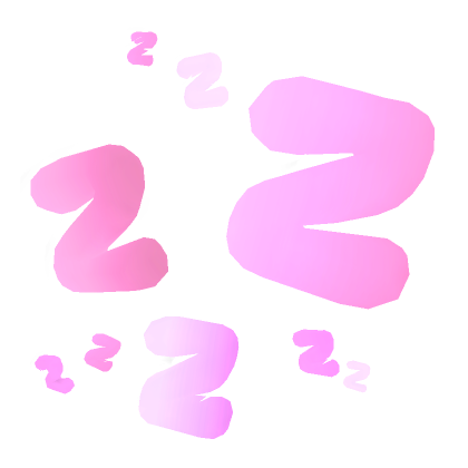 💤 anime sleepy zzz 💤 (Pink & White) | Roblox Item - Rolimon's