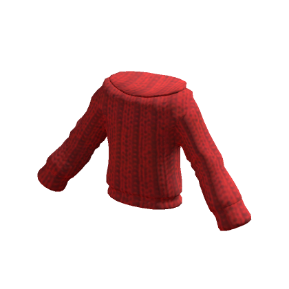 Red wool sweater
