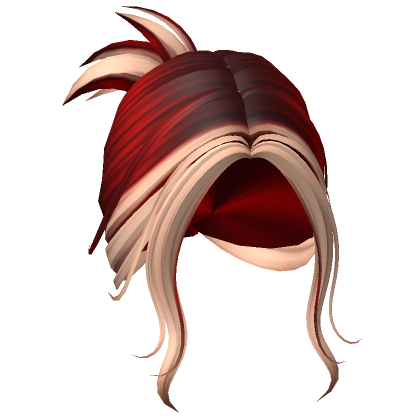 Roblox Item Y2K Clipped Bun (Red to Blonde)