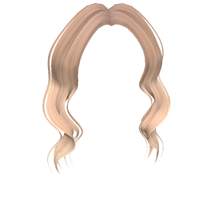 Brown with Blonde Bangs Elegant Curly Hair - Roblox
