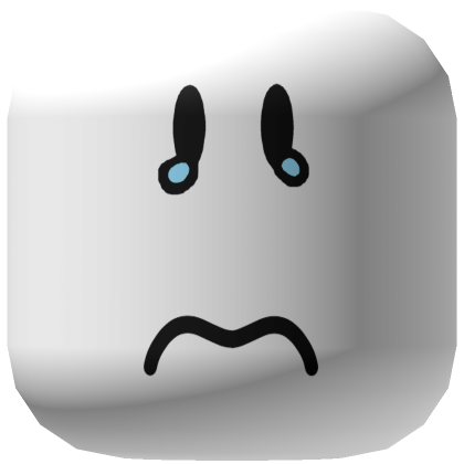 Sad Crying Face (White Tone) | Roblox Item - Rolimon's