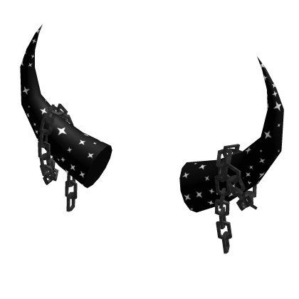 Black Sparkle Chain Horns's Code & Price - RblxTrade