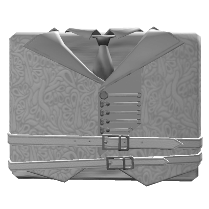 White Gothic vest with tie - Roblox
