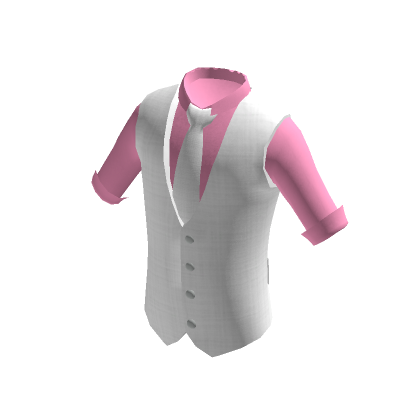 Pink Shirt & Formal White Vest | Roblox Item - Rolimon'S