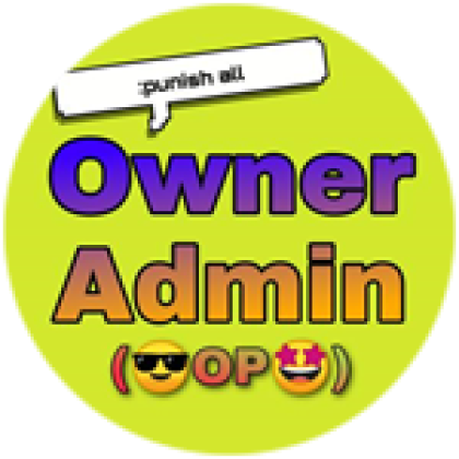 OWNER ADMIN - Roblox