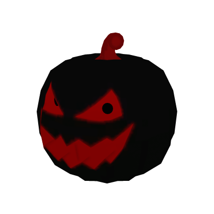 Scary Pumpkin BLACK & RED - Roblox