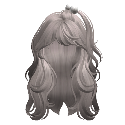 Cute Wavy Hair with Pom poms(Blonde)'s Code & Price - RblxTrade