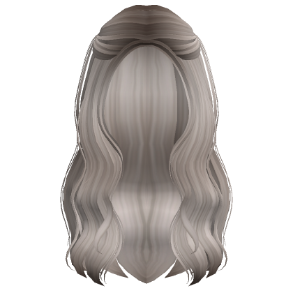 Long Luscious Popular Preppy Hair (Black White) - Roblox