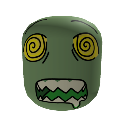 Hypnotized Zombie Face [Moss Green] (Reuploaded!) | Roblox Item - Rolimon's