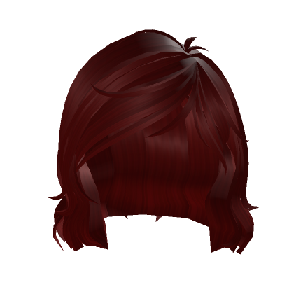 Roblox Item Medium Layers Short Hair (Red)