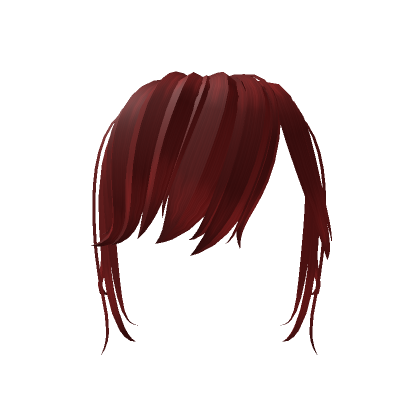Roblox Item Soft Bangs in Red