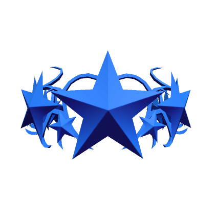 Roblox Item Blue Star Cyber Sigil Crown V2