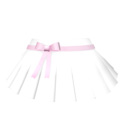 White bow tutu skirt roblox online