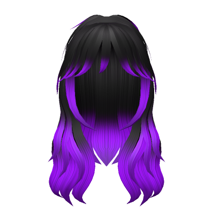 Black and purple on sale hair