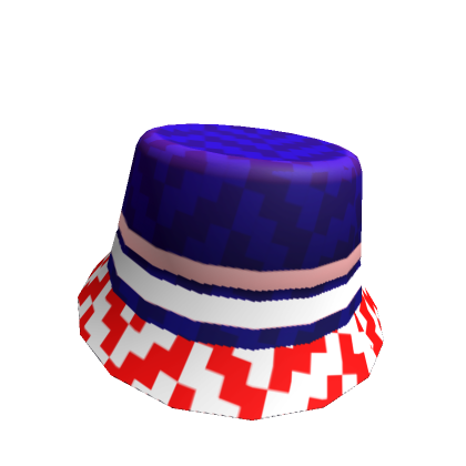 USA Red White and Blue Bucket Hat | Roblox Item - Rolimon's