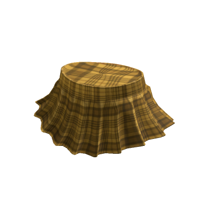 Mini falda de cuadros amarillos Roblox