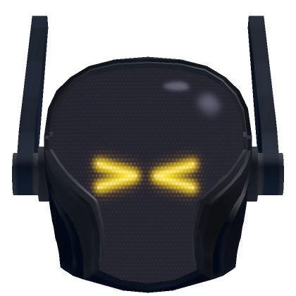 Roblox Item >< Gold Neon Cyber Mask