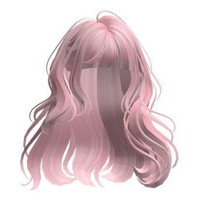 Adorable Long Wavy Hair(Pink) - Roblox