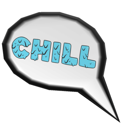 Sticker Speech Bubbles - CHILL (Left)