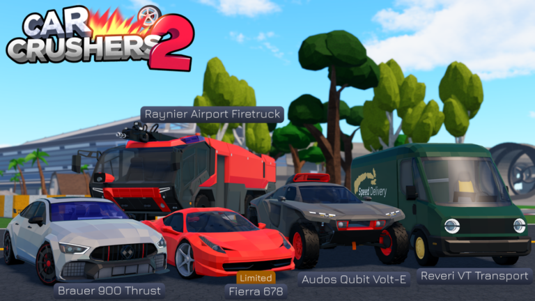 [8 New Cars💥] Car Crushers 2 - Physics Simulation | Roblox Game - Rolimon's