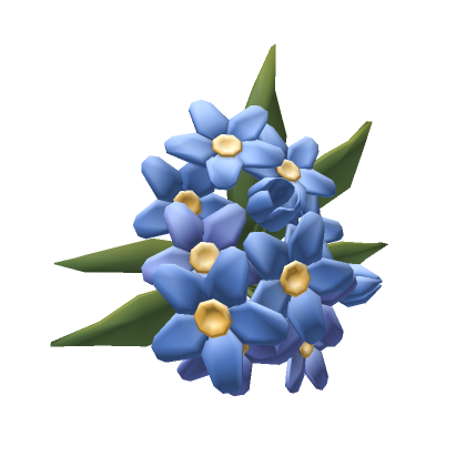 Roblox Item Genshin Flower in Blue