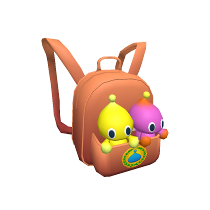 Roblox Item Orange Mini Chao Buddies Backpack 