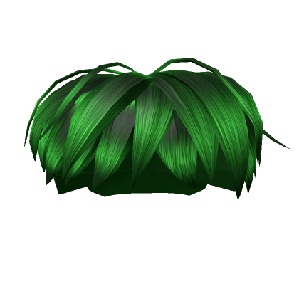 Roblox Item Short aesthetic hair (green)