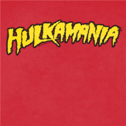 hulkamania logo(color red)