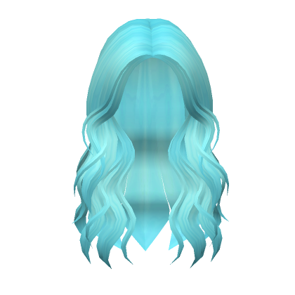 Roblox Item Lush Wavy Hair (Blue)