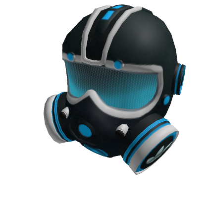 Roblox Item adidas Black & Blue Helmet Respirator