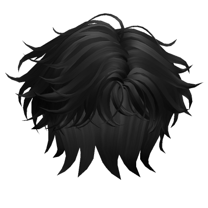 Black Messy Hair - Roblox