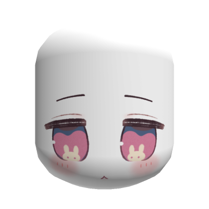 Bunny Pyon Kawaii Face (Pink)'s Code & Price - RblxTrade